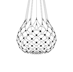 Mesh pendel Ø100 / 4 m ledning, sort